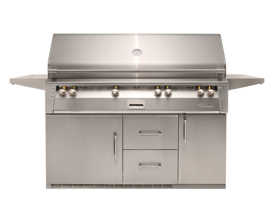 Alfresco 56" Luxury All-Grill Refrigerated Cart - ALXE-56BFGR