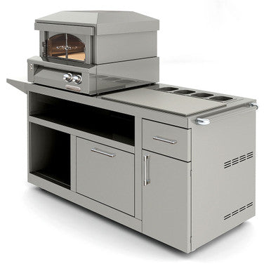 Alfresco 30" Deluxe Pizza Oven Prep Cart - AXE-PZA-PPC