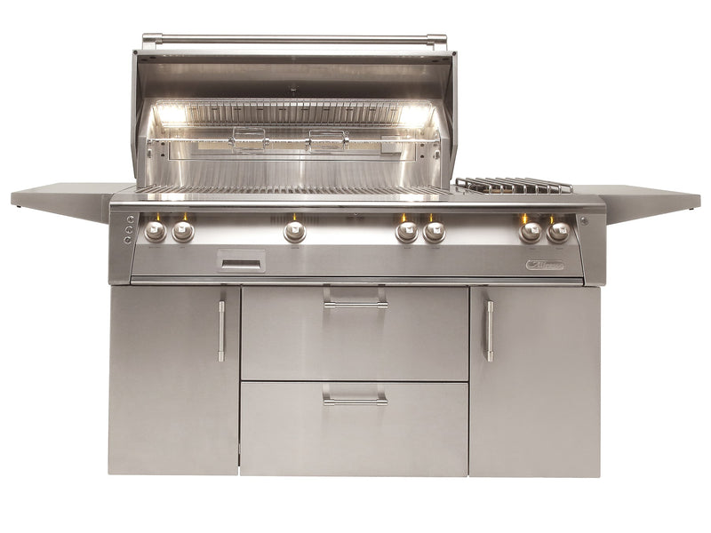 Alfresco 56" Deluxe Cart Grill with Sear Zone - ALXE-56SZC