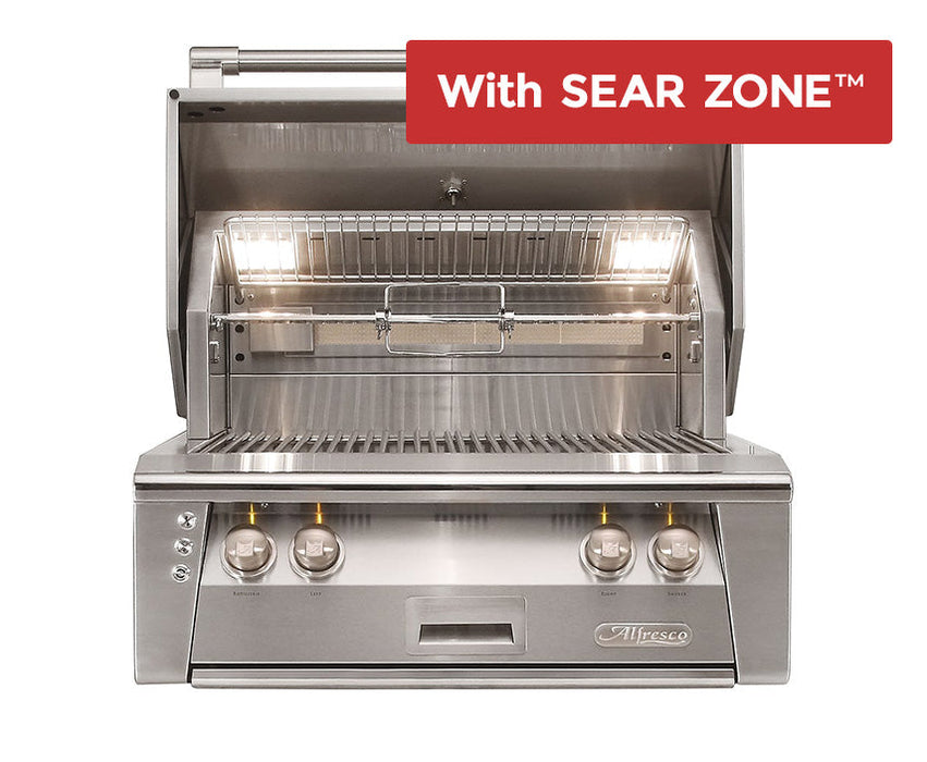 Alfresco 30" Built-In Grill with Sear Zone - ALXE-30SZ