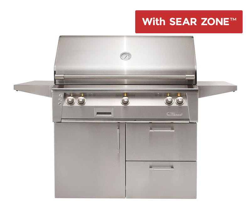 Alfresco 42" Deluxe Cart Grill with Sear Zone - ALXE-42SZCD
