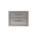 Alfresco 17" Two-Tier Storage Drawers - AXE-2DR-SC