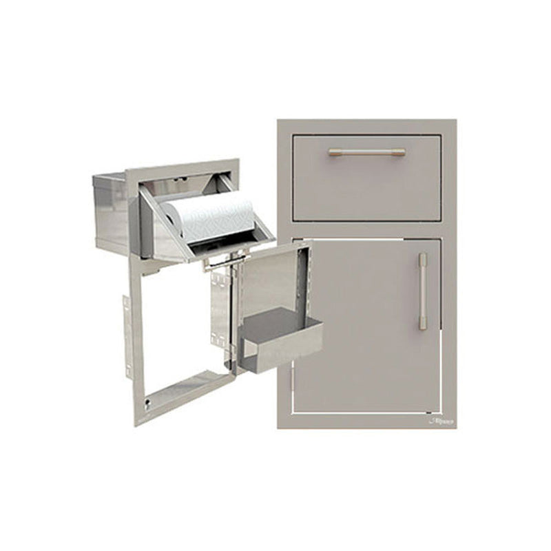 Alfresco 17" Door, Towel Holder Combo, Hinge Left - AXE-DTH-L-SC