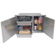 Alfresco 30" Low Profile Dry Storage Pantry, 21" H - AXEDSP-30L