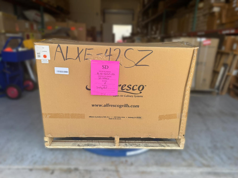 Alfresco 42" Built-In Grill with Sear Zone, Stainless Steel, Natural Gas - ALXE-42SZ-NG-OPENBOX