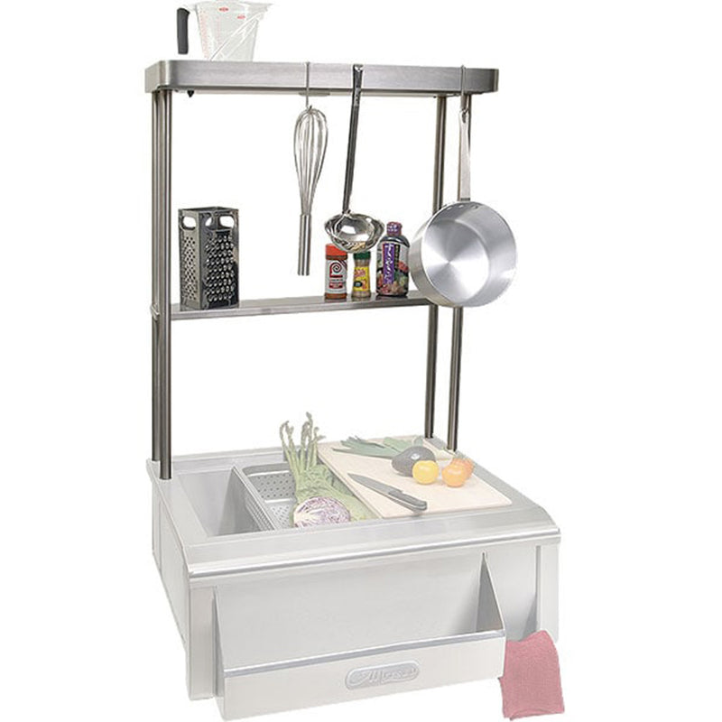 Alfresco High Shelf W/ Pot Rack & Light - PR-30