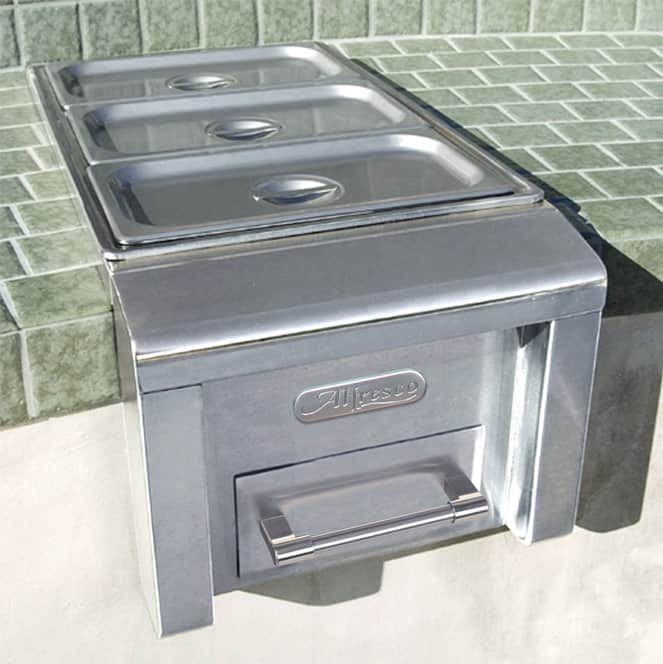 Alfresco 14" Cart Mount Food Warmer - AXEFWC