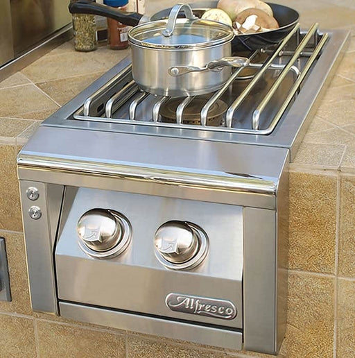 Alfresco 14" Double Side Burner for Cart - AIPGSB-2C 1