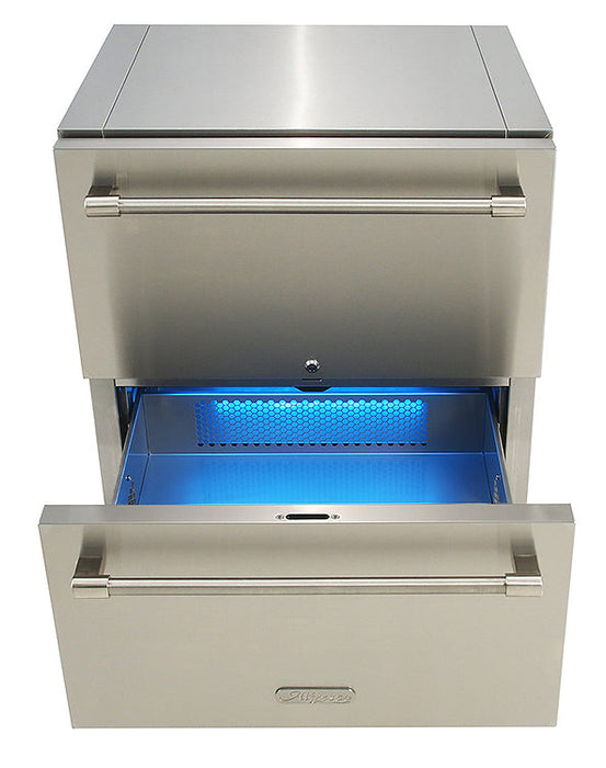 Alfresco 28" PolarCore&trade; Two-Drawer Refrigerator - AR-28D 1