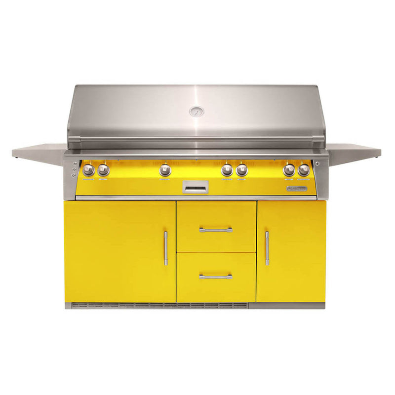 Alfresco 56" Luxury All-Grill Refrigerated Cart - ALXE-56BFGR