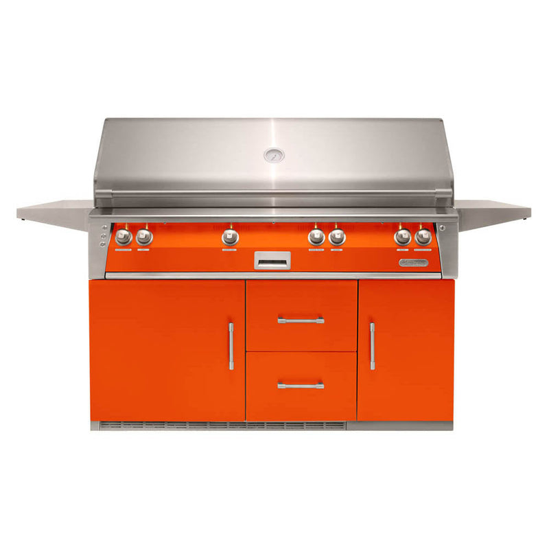 Alfresco 56" Luxury All-Grill Refrigerated Cart - ALXE-56BFGR