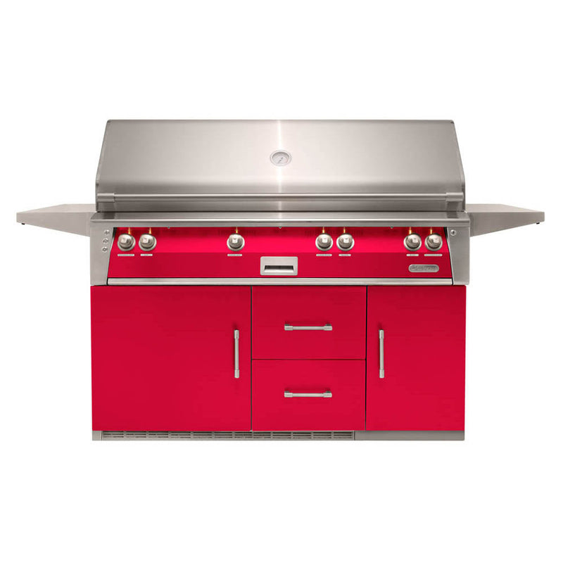 Alfresco 56" Luxury All-Grill Refrigerated Cart - ALXE-56BFGR