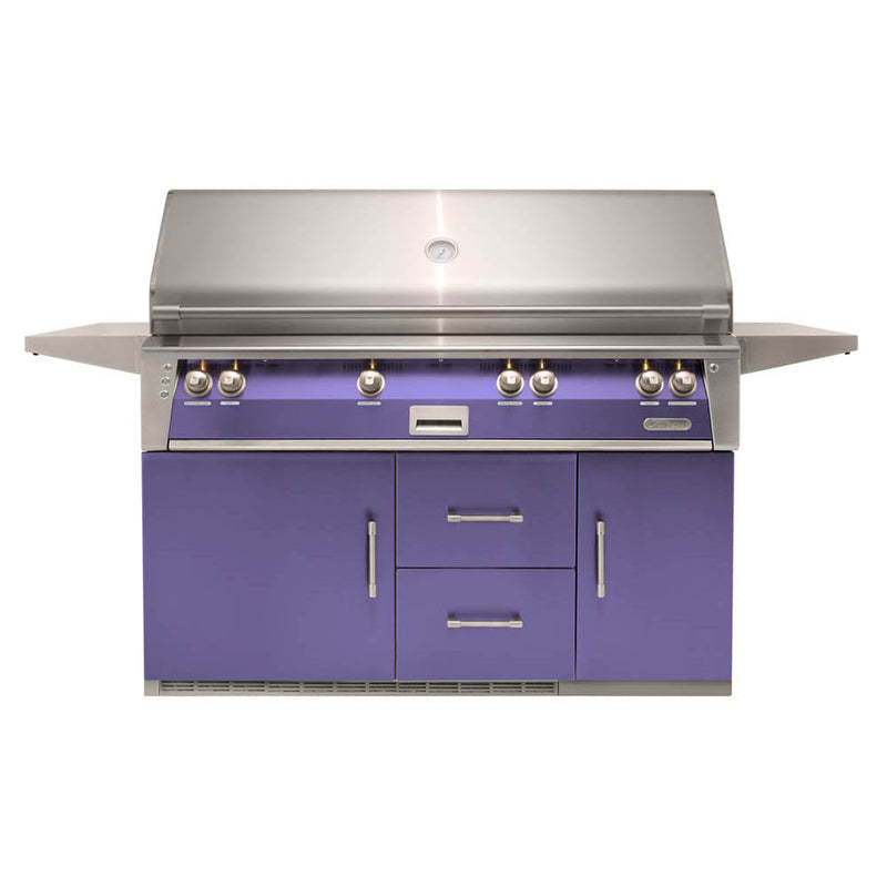 Alfresco 56" Luxury All-Grill Refrigerated Cart - ALXE-56BFGR