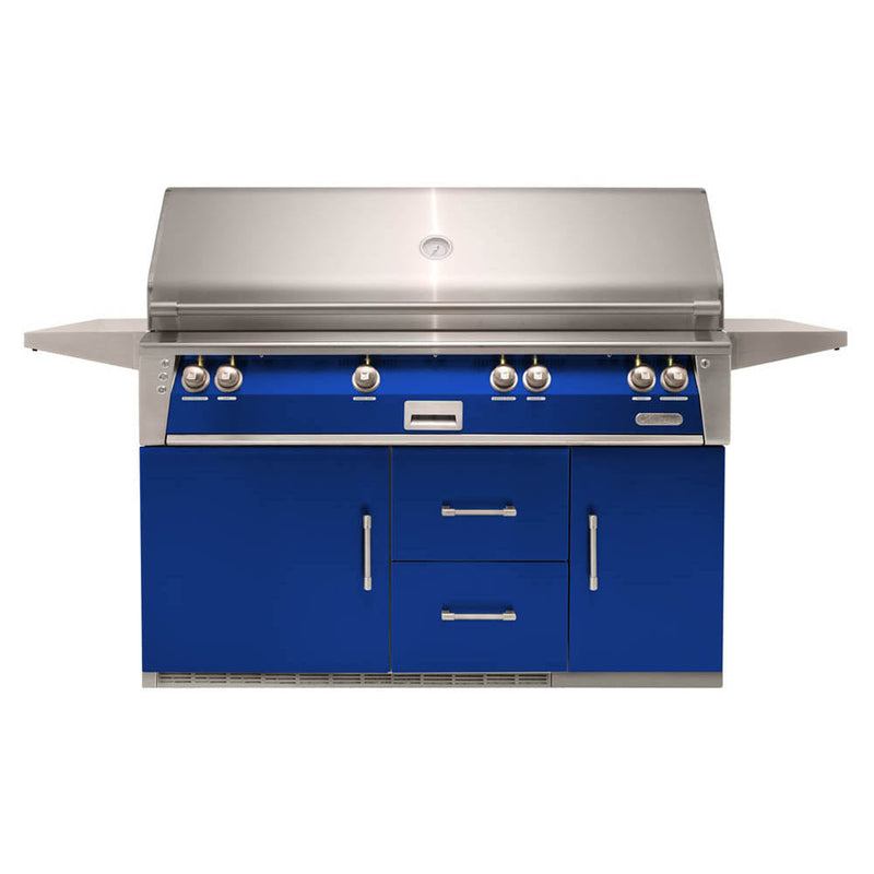 Alfresco 56" Luxury All-Grill Refrigerated Cart - ALXE-56BFGR