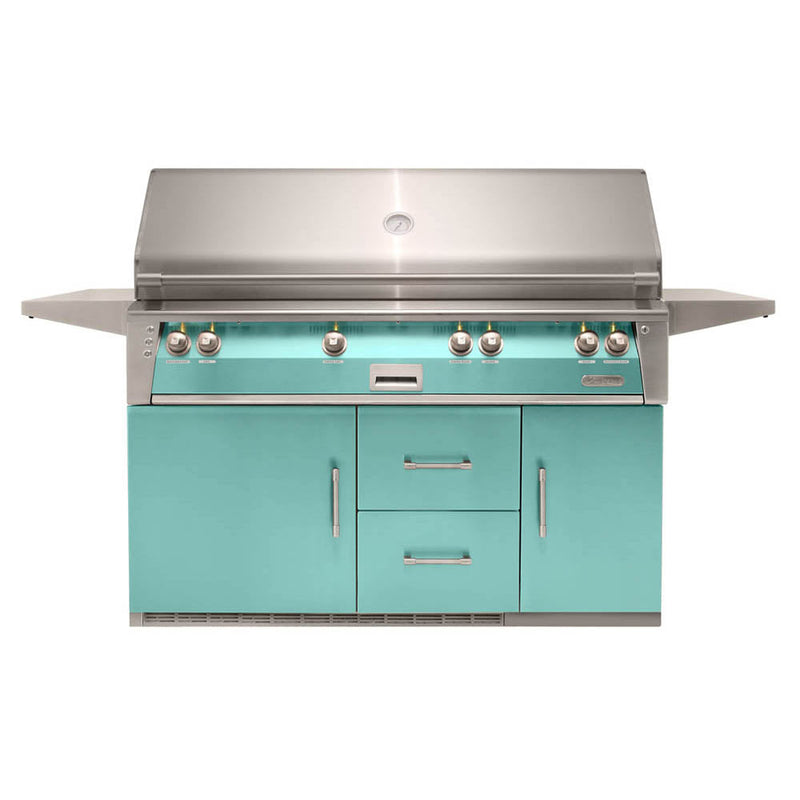 Alfresco 56" Luxury All-Grill Refrigerated Cart - ALXE-56BFGR