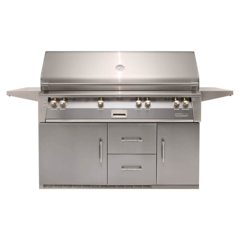 Alfresco 56" Luxury All-Grill Refrigerated Cart - ALXE-56BFGR