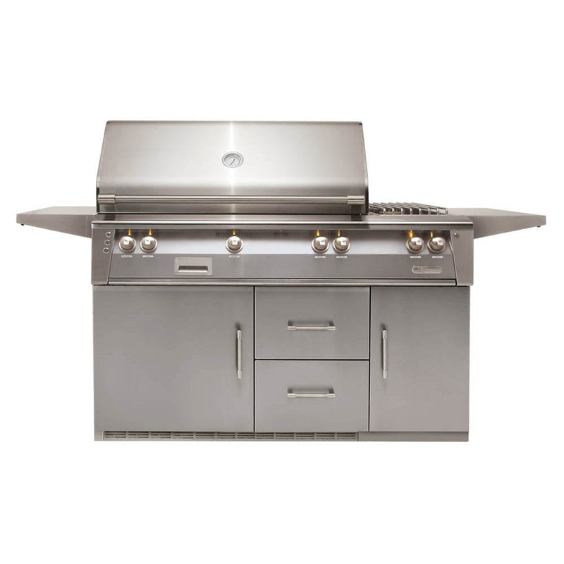 Alfresco 56" Refrigerator Cart Grill with Sear Zone - ALXE-56SZR