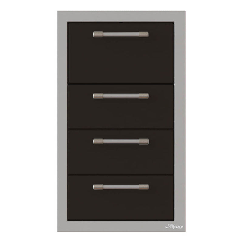 Alfresco 17" Triple Drawer, Towel Holder Combo - AXE-3DRTH-SC
